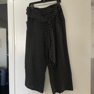 MAX STUFIO Polka Dot Black Pants